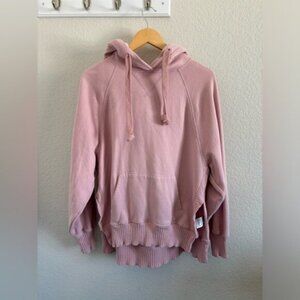 American Eagle Oversized Pink Hoodie Sweatshirt Soft Womens Size Small